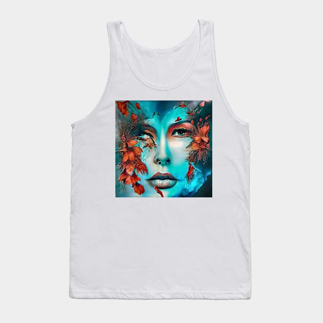 Blue impression Tank Top by bogfl